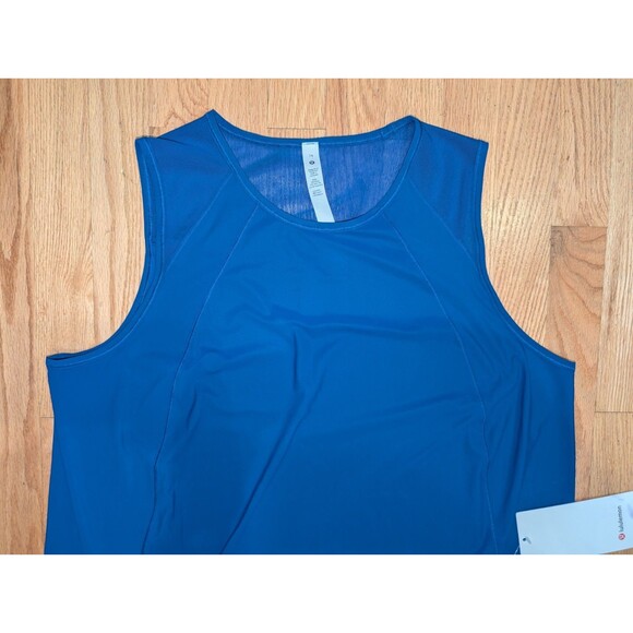 Lululemon Authentic Sculpt Tank Top Size 14 Perforated Symphony Blue $58 NWT - Picture 3 of 5